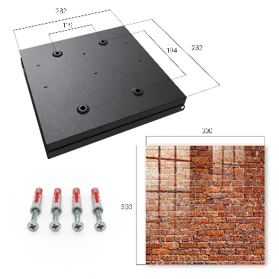 Sleutelkastje binnen Bakstenen muur