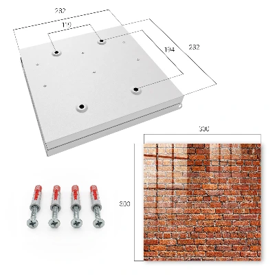 Sleutelkastje binnen Bakstenen muur