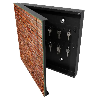 Sleutelkastje binnen Bakstenen muur