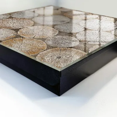 Sleutelkastje binnen Houten cirkels