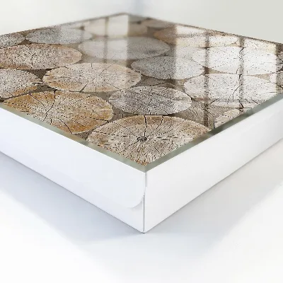 Sleutelkastje binnen Houten cirkels