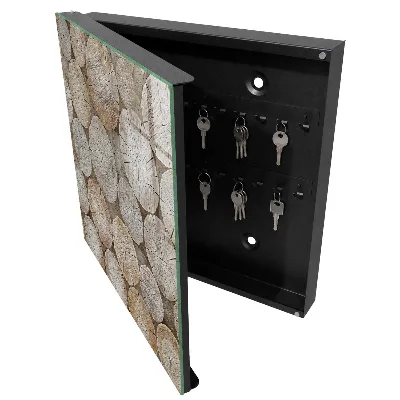 Sleutelkastje binnen Houten cirkels