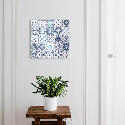 Sleutelkastje binnen Blauwe tegels