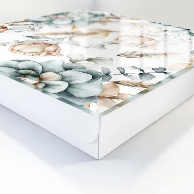 Sleutelkastje binnen aquarel bloemen