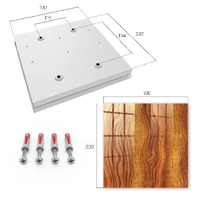 Sleutelkastje binnen Houten golven