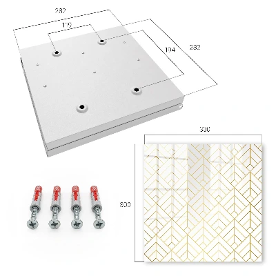 Sleutelkastje binnen Stijlvolle geometrie