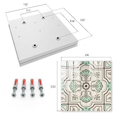 Sleutelkast Geometrische decoratie