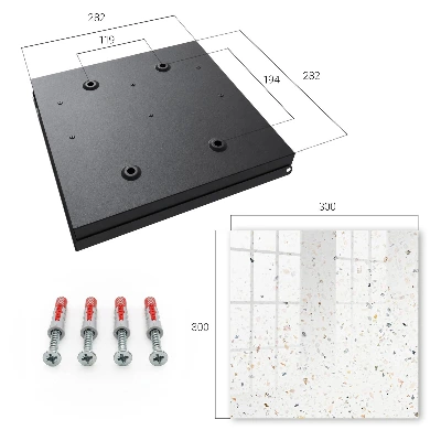 Sleutelkastje hal Heldere terrazzo