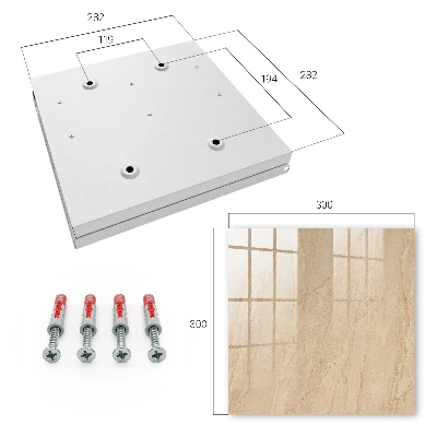 Sleutelkast Beige marmer