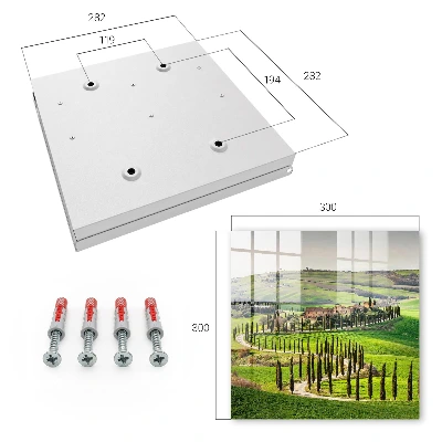 Sleutelkastje binnen Toscaans landschap