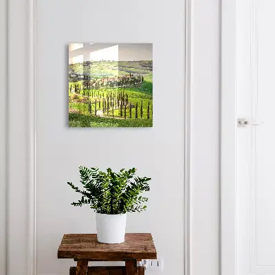 Sleutelkastje binnen Toscaans landschap