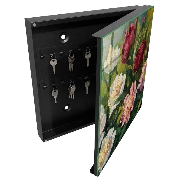 Sleutelkastje hal Kleurrijke bloemen