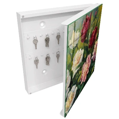 Sleutelkastje hal Kleurrijke bloemen