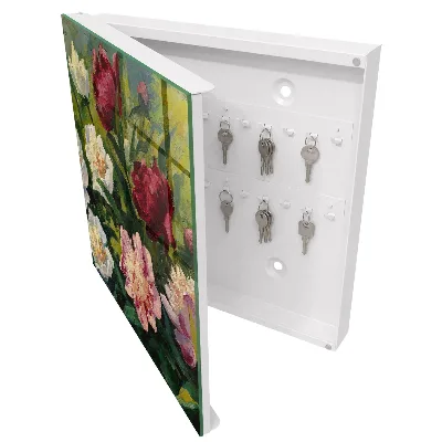 Sleutelkastje hal Kleurrijke bloemen