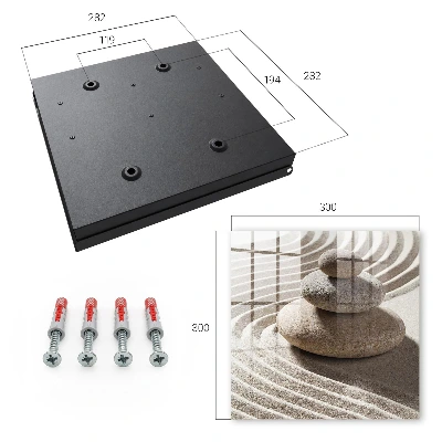 Sleutelkastje binnen Zen-compositie