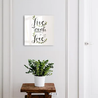 Sleutelkastje hal Positieve typografie