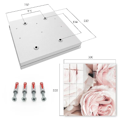 Sleutelkast Pastel rozen