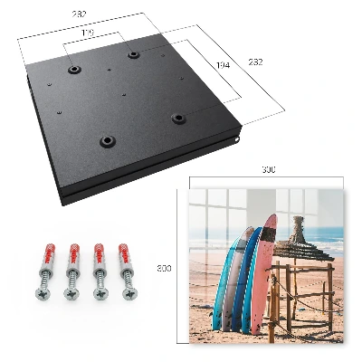 Sleutelkastje binnen Strand surfplanken