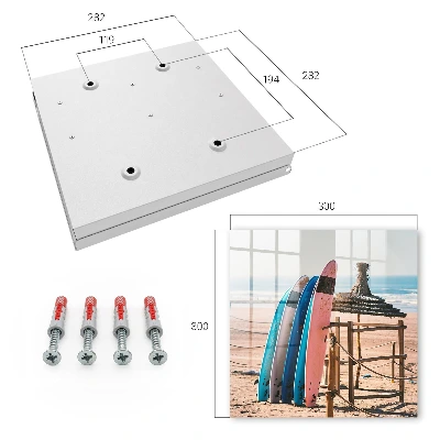 Sleutelkastje binnen Strand surfplanken