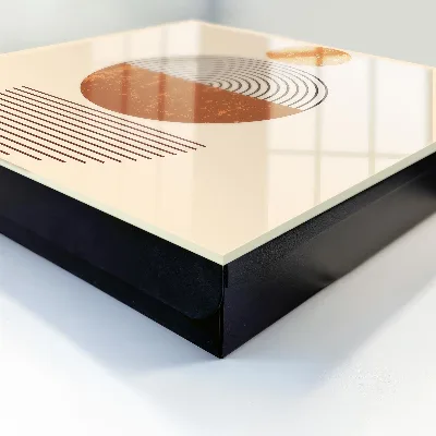 Sleutelkastje binnen Retro geometrie
