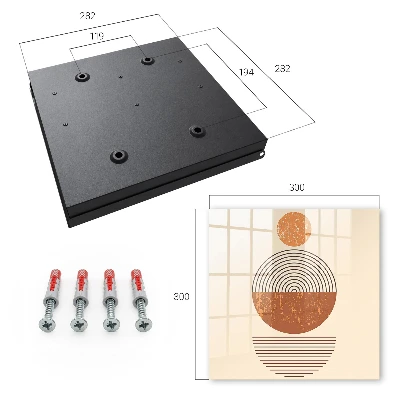 Sleutelkastje binnen Retro geometrie
