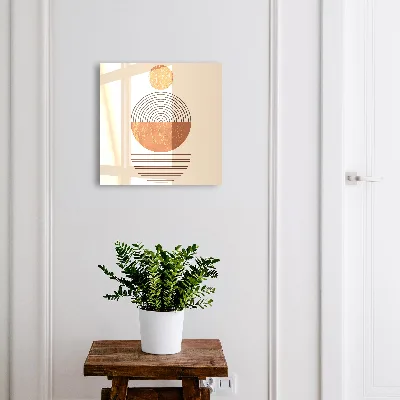 Sleutelkastje binnen Retro geometrie