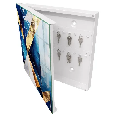 Sleutelkastje binnen Blauwe elegantie