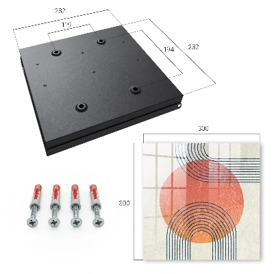 Sleutelkastje hal Geometrische lijnen