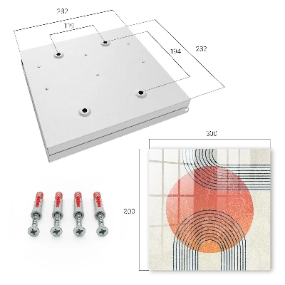 Sleutelkastje hal Geometrische lijnen