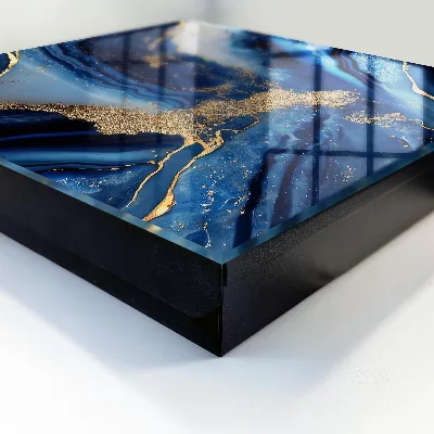 Sleutelkastje hal Marineblauwe strepen