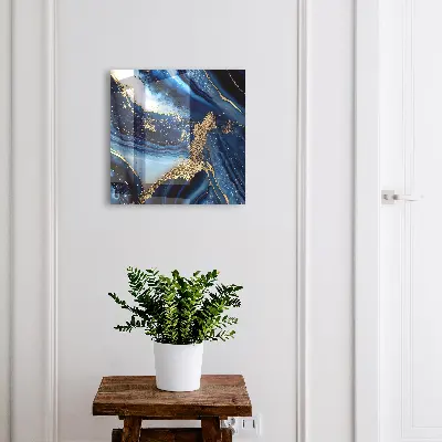 Sleutelkastje hal Marineblauwe strepen