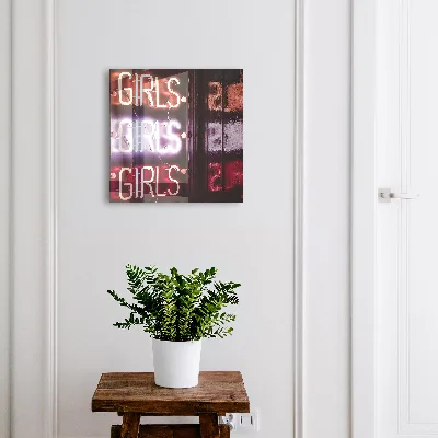 Sleutelkastje hal Neon opschrift
