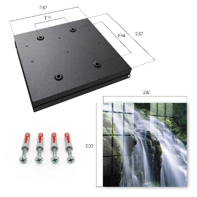 Sleutelkastje binnen Groene waterval
