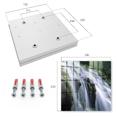 Sleutelkastje binnen Groene waterval