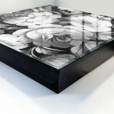 Sleutelkastje binnen Monochromatische bloemen