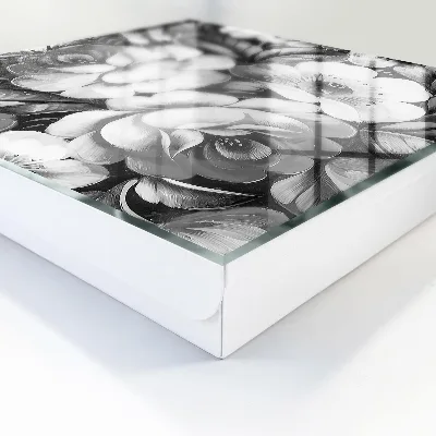 Sleutelkastje binnen Monochromatische bloemen