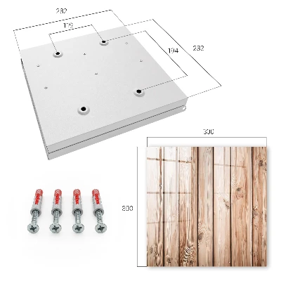 Sleutelkast Houten planken