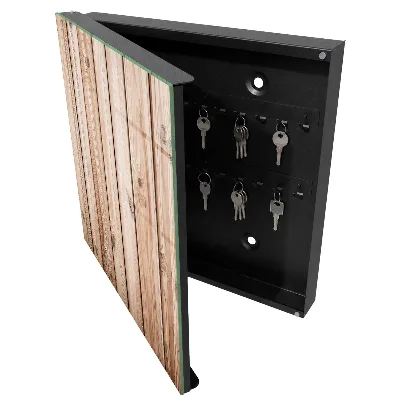 Sleutelkast Houten planken