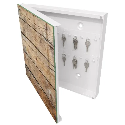 Sleutelkastje hal Houten planken