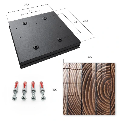 Sleutelkast Houten golven