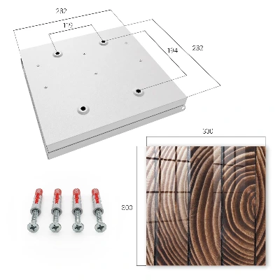 Sleutelkast Houten golven