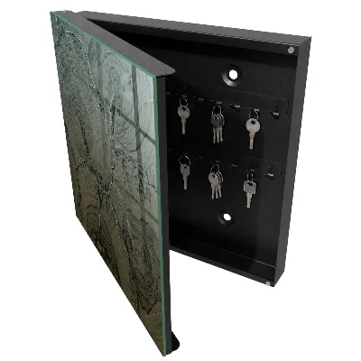Sleutelkastje binnen Houten constructie