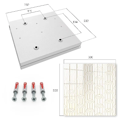 Sleutelkast geometrische bogen