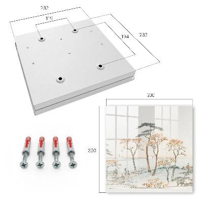 Sleutelkastje hal Japans landschap