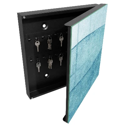 Sleutelkastje voor in de hal met blauwe textuur