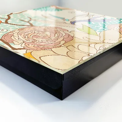 Sleutelkast Abstracte bloemen