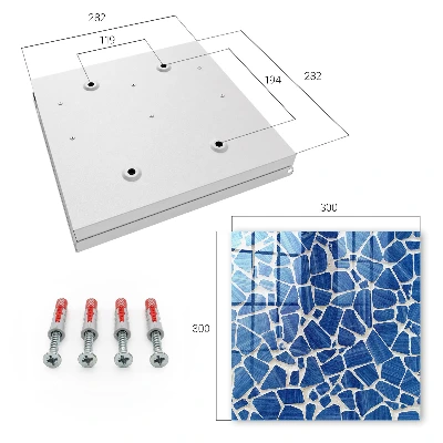 Sleutelkast Blauw mozaïek