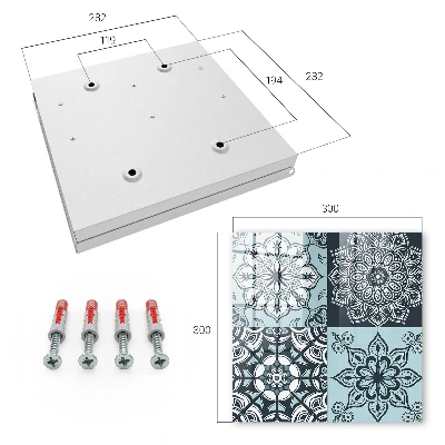 Sleutelkastje hal Geometrische patronen