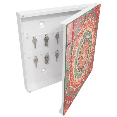 Sleutelkastje binnen Kleurrijke mandala