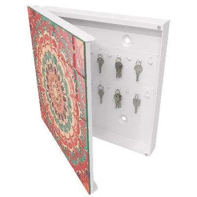 Sleutelkastje binnen Kleurrijke mandala